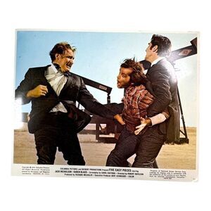 Original 1970 Five Easy Pieces Movie Lobby Card With Jack Nicholson Promo Photo